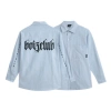 Áo sơ mi kẻ sọc họa tiết in chữ Boy z Club, unisex rộng, giá chỉ 79.000đ 6
