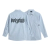 Áo sơ mi kẻ sọc họa tiết in chữ Boy z Club, unisex rộng, giá chỉ 79.000đ 10