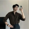 Áo sơ mi kẻ sọc nam cao cấp COLOSSUS A38 - Dạ mềm, đứng form, chống nhăn, thích hợp đi làm, đi chơi, đi biển - 2.025 4