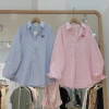 Áo Sơ Mi Kẻ Sọc Xanh Hồng Dài Tay Cotton Lụa Cao Cấp - Mẫu Hot 2.024 Giá 98.000 VND 4