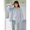 Áo sơ mi kẻ thêu chữ BST02 Flowers dài tay unisex form rộng thoáng mát giá 149k 8