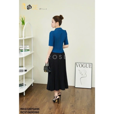 Áo sơ mi ký giả nữ công sở cao cấp ROSE BLACK - Xước Hàn dày dặn, co dãn nhẹ, không bai không xù, giảm còn 386.100₫ 3