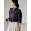 Áo sơ mi linen xước dáng đuôi tôm MihoHanoi - Thoáng mát, giá chỉ 205.000₫ 7