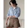 Áo sơ mi linen xước dáng đuôi tôm MihoHanoi - Thoáng mát, giá chỉ 205.000₫ 8