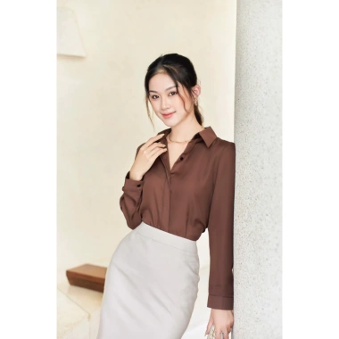 Áo sơ mi lụa công sở cao cấp nữ hiện đại, trẻ trung, chuẩn đẹp A4.375 size 40-90kg - giảm giá 122.850₫ 2