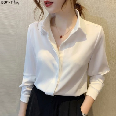 Áo sơ mi lụa công sở cao cấp nữ hiện đại, trẻ trung, chuẩn đẹp A4.375 size 40-90kg - giảm giá 122.850₫ 7
