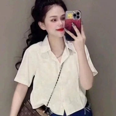 Áo sơ mi lụa croptop tay ngắn, form rộng phong cách Hàn Quốc, nhiều màu, giảm còn 83.202₫ - Qiho Store A24 10 Áo sơ mi lụa croptop tay ngắn, form rộng phong cách Hàn Quốc, nhiều màu, giảm còn 83.202₫ - Qiho Store A24 10
