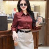 Áo sơ mi lụa dài tay OXATYL A025, vải đanh mịn, cổ V, giảm 18% - 285.000₫ 4