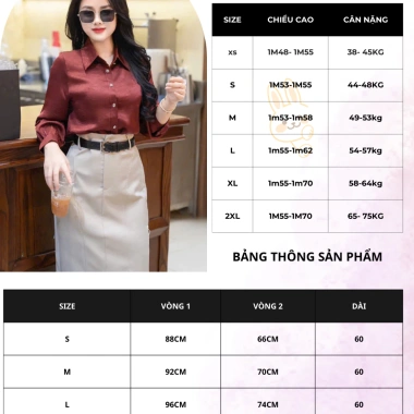 Áo sơ mi lụa dài tay OXATYL A025, vải đanh mịn, cổ V, giảm 18% - 285.000₫ 5 Áo sơ mi lụa dài tay OXATYL A025, vải đanh mịn, cổ V, giảm 18% - 285.000₫ 5