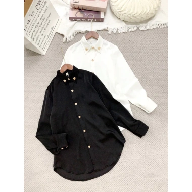 Áo sơ mi lụa nhật cúc đồng công sở cao cấp - Đẹp sang, giá 269k 7