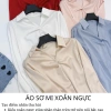 Áo sơ mi lụa nữ tay dài ngực xoắn eo ôm Oxatyl M39 - công sở, giảm giá 185k 3