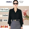 Áo sơ mi lụa tay bồng basic dài tay thanh lịch - Chilies Store 189k