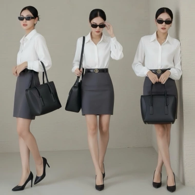 Áo sơ mi lụa tay bồng basic dài tay thanh lịch - Chilies Store 189k 3