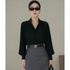 Áo sơ mi lụa tay bồng basic dài tay thanh lịch - Chilies Store 189k 9