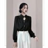 Áo sơ mi lụa tay dài cổ đức ve dài sang trọng, mua 1 tặng 1, chỉ 138.999₫ AO19 2