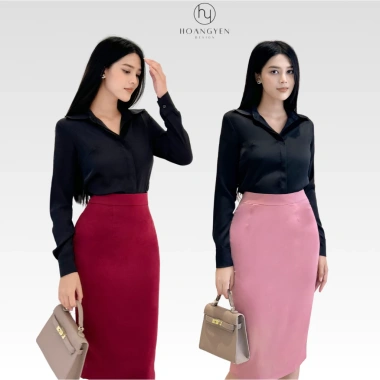Áo sơ mi lụa Tô Châu nữ cổ Đức, vải dày dặn bền, dễ mặc dễ phối – AS001 6