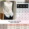 Áo sơ mi lụa trắng dài tay OXATYL M37 - Chữ in chìm thanh lịch, giảm giá 265.000 VND, giá gốc 325.950 VND 4