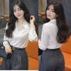 Áo sơ mi lụa trắng dài tay OXATYL M37 - Chữ in chìm thanh lịch, giảm giá 265.000 VND, giá gốc 325.950 VND 10