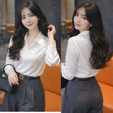 Áo sơ mi lụa trắng dài tay OXATYL M37 - Chữ in chìm thanh lịch, giảm giá 265.000 VND, giá gốc 325.950 VND 10 Áo sơ mi lụa trắng dài tay OXATYL M37 - Chữ in chìm thanh lịch, giảm giá 265.000 VND, giá gốc 325.950 VND 10