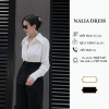 Áo sơ mi lụa vân 11 màu Nalia Nelly - Đệm cầu vai, cúc vạt cổ dài, măng sét tay cao hottrend 2.025