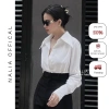 Áo sơ mi lụa vân 11 màu Nalia Nelly - Đệm cầu vai, cúc vạt cổ dài, măng sét tay cao hottrend 2.025 10