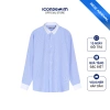 Áo sơ mi nam Bamboo ICONDENIM tay dài co dãn kẻ sọc dọc Regular fit - giá 390.000đ