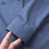 Áo sơ mi nam button down xanh tím ADINO vải bamboo sợi tre slimfit công sở trẻ trung Giá chỉ 399.000₫ 3