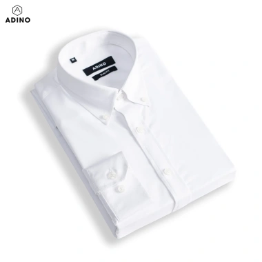 Áo sơ mi nam button down xanh tím ADINO vải bamboo sợi tre slimfit công sở trẻ trung Giá chỉ 399.000₫ 10
