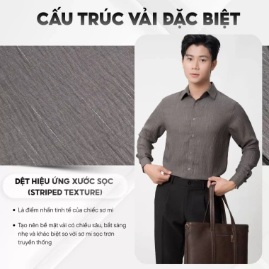 Áo sơ mi nam casual tay dài LADOS-8.188 vải xược mềm, thoáng mát, regular fit, trẻ trung - 181k 4