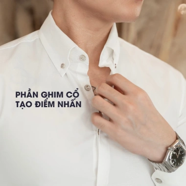 Áo sơ mi nam cổ Pinned Season 1 sang trọng lịch lãm - giảm giá 276.000 VND