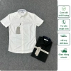 Áo sơ mi nam cộc tay công sở cao cấp 2 màu đen trắng, 50% cotton 30% chống nhăn 20% lụa - 289.000₫