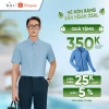 Áo sơ mi nam cộc tay thun lạnh TQQ SMK03C màu xanh, co giãn tốt, kẻ ô cổ điển công sở - Giá chỉ 479.700₫