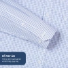 Áo sơ mi nam công sở Anton Somianton xanh dương dài tay, kẻ caro trắng xanh, cotton, 380k 4