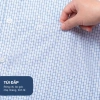 Áo sơ mi nam công sở Anton Somianton xanh dương dài tay, kẻ caro trắng xanh, cotton, 380k 5