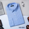 Áo Sơ Mi Nam Công Sở Anton Xanh Dương In Chìm Cotton - Giá 380k Giảm Đặc Biệt
