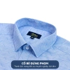 Áo Sơ Mi Nam Công Sở Anton Xanh Dương In Chìm Cotton - Giá 380k Giảm Đặc Biệt 3