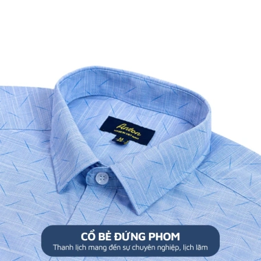 Áo Sơ Mi Nam Công Sở Anton Xanh Dương In Chìm Cotton - Giá 380k Giảm Đặc Biệt 3 Áo Sơ Mi Nam Công Sở Anton Xanh Dương In Chìm Cotton - Giá 380k Giảm Đặc Biệt 3