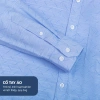 Áo Sơ Mi Nam Công Sở Anton Xanh Dương In Chìm Cotton - Giá 380k Giảm Đặc Biệt 4