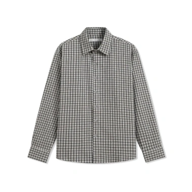 Áo sơ mi nam công sở LADOS-8.183 linen cotton caro nhỏ thanh lịch thấm hút mồ hôi 253.000 VND