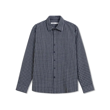 Áo sơ mi nam công sở LADOS-8.183 linen cotton caro nhỏ thanh lịch thấm hút mồ hôi 253.000 VND