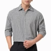 Áo sơ mi nam công sở LADOS-8.183 linen cotton caro nhỏ thanh lịch thấm hút mồ hôi 253.000 VND 7