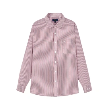 Áo Sơ Mi Nam Công Sở Trung Niên Anton Somianton Dài Tay Kẻ Đỏ Cotton Giá 380k