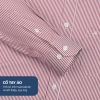 Áo Sơ Mi Nam Công Sở Trung Niên Anton Somianton Dài Tay Kẻ Đỏ Cotton Giá 380k 4