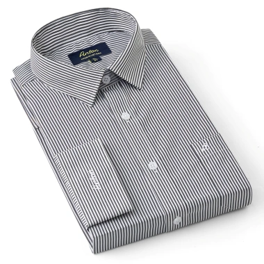 Áo Sơ Mi Nam Công Sở Trung Niên Anton Somianton Dài Tay Kẻ Đỏ Cotton Giá 380k