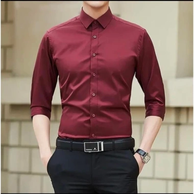 Áo sơ mi nam cotton lụa mịn FATUNO – Form chuẩn công sở, thấm hút tốt, 63.800₫