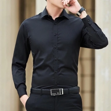 Áo sơ mi nam cotton lụa mịn FATUNO – Form chuẩn công sở, thấm hút tốt, 63.800₫