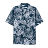 Áo sơ mi nam Cuban tay ngắn họa tiết Floral, lụa chống nhăn, thấm hút - 162.000₫ 9