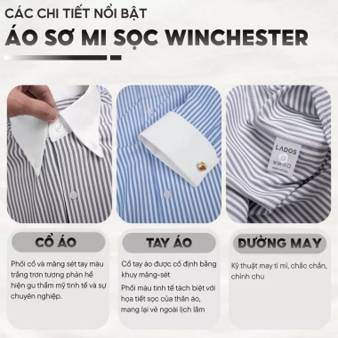 Áo sơ mi nam cufflink kẻ sọc LADOS-18.193 form regular, poplin, cổ button down sang trọng - Giá chỉ 226.000₫ 6
