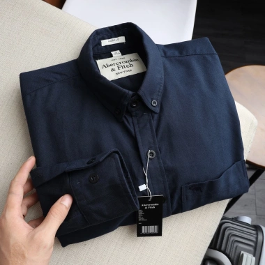 Áo sơ mi nam dài tay AB cao cấp xanh đen vải Oxford The Men Show 230.000 VND 2