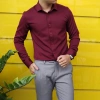 Áo sơ mi nam dài tay cao cấp lụa mềm mịn không nhăn, thấm hút mồ hôi - 176.400₫ 4